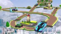 Crazy Tracks Car Racing: Mega Ramp Uphill Stunt Screen Shot 3