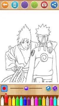 Naruto VS Sasuke Coloring Book Screen Shot 11