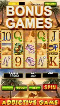 Slot Machine: New Pharaoh Slot - Casino Vegas Feel Screen Shot 3