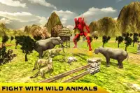 Flying Robot VS Wild Animals Screen Shot 3
