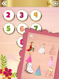 Princesse puzzles - Blocs de bois Jeux de société Screen Shot 6