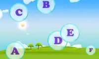 Aprender alfabeto com bolhas Screen Shot 1