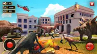 Dinosaur Game Rampage Lungsod Screen Shot 1