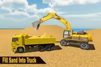 Sand Excavator Truck Sim 2017 Screen Shot 1