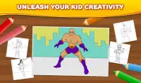 Superhero: Kids Coloring Games Screen Shot 14