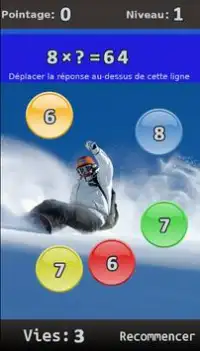 FRENCH Maths Algebra Game Screen Shot 0