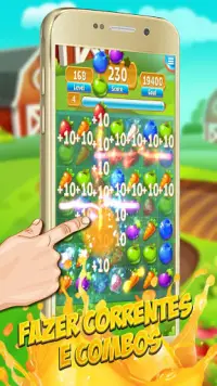 Ligação de frutas esmagar mania: jogo livre 3 jogo Screen Shot 3