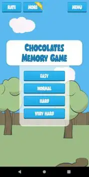 Chocolates Memory Game Screen Shot 0