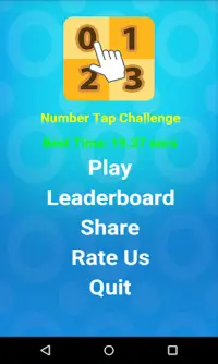 Number Tap Challenge Screen Shot 0