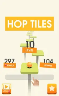 Hop tiles: Super Squashy Ball Screen Shot 1