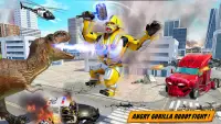 Angry Gorilla Robot Truck Game Screen Shot 7