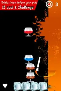 Whiskey glass tower Block Game Screen Shot 2
