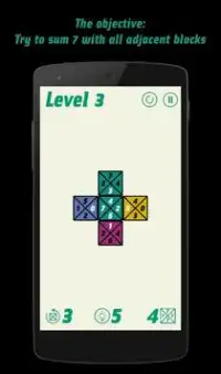 Spin To 7: a puzzle game with numbers Screen Shot 0