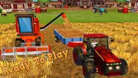 Grande trator simulador de trator agrícola Screen Shot 0