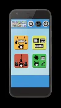 बैंड खेल: पियानो, गिटार, ड्रम Screen Shot 0