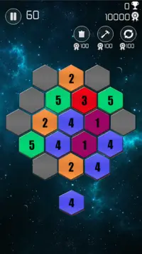 Merge Hexa Blocks & Make 7 Screen Shot 3