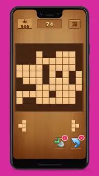 Block Puzzle - Classic Wooden Blocks Blast Game Screen Shot 1