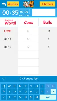 Cows & Bulls - Guess the Word Screen Shot 2