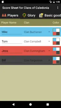 Score Sheet for Clans of Caledonia Screen Shot 0