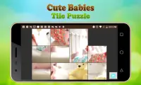 Cute Babies Tile Puzzle Screen Shot 2
