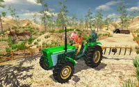 Tractor Driving Simulator Offroad Tractor Trolley Screen Shot 1