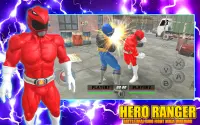 Hero Ranger Battle Real Dino Fight Ninja Warrior Screen Shot 1