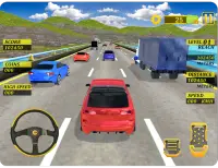 High Speed Traffic Car Driving Road Race Simulator Screen Shot 10
