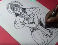 How To Draw Hanuman Da Screen Shot 2
