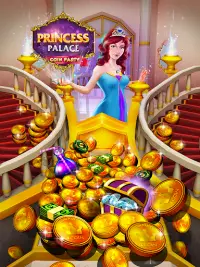 Princess Gold Coin Dozer Party Screen Shot 0