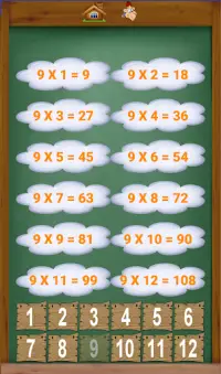 multiplication table Screen Shot 7