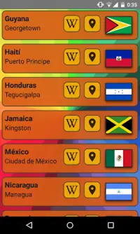 Capitales y países del mundo. Aprender jugando. Screen Shot 5