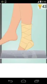 足の手術ゲーム Screen Shot 1