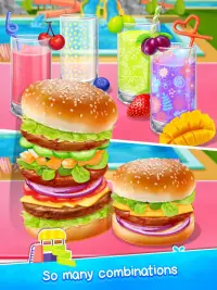 Fast Food - Hamburger & Icy Juice Fun Screen Shot 2