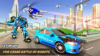 Drone Robot auto transformeert oorlogsspellen Screen Shot 2