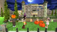 Simulateur de conduite de ville d'Halloween Screen Shot 0