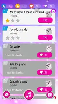 Cats Piano Tiles Screen Shot 1