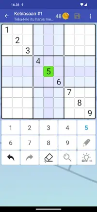 Sudoku - Puzzle Otak Klasik Screen Shot 3