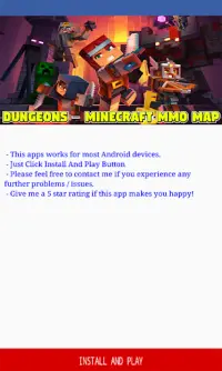 MMO Map DUNGEONS para Minecraft Screen Shot 1