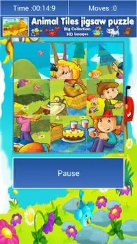 Kids Cartoon Tile Puzzle Screen Shot 4