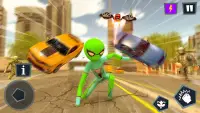 Stickman Flying Superheroes 3D Screen Shot 4