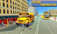 Simulator Bus Sekolah Kota Modern 2017 Screen Shot 1