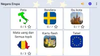 Negara Eropa: Peta, bendera dan ibu kota kuis Screen Shot 7