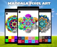 Mandala Pixel Art Adventure Color By Number Screen Shot 1
