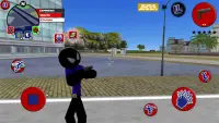 Police Stickman Rope Hero Screen Shot 2