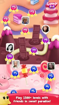 Gummy Pop: Bubble Shooter Game Screen Shot 2
