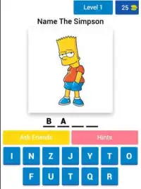 Guess The Simpsons Quiz Screen Shot 6