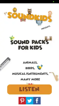 Sounds for Kids ( animals,birds) Screen Shot 0