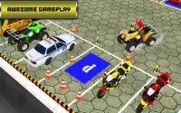 مركبة رباعية موقف سيارات 3D لعبه Screen Shot 0