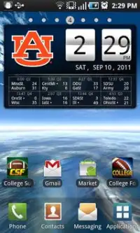 Auburn Tigers Live Clock Screen Shot 1