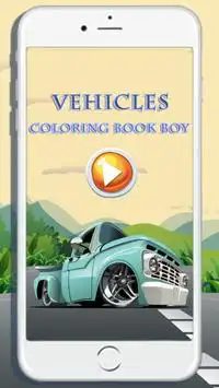 Vehicles Coloring Book for boy Screen Shot 0